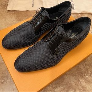 100% authentic men’s Louis Vuitton Solferino Derby Shoes size 8